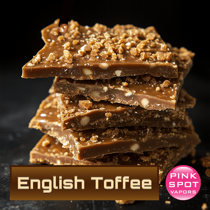 Stack of English Toffee with Nuts E-Liquid