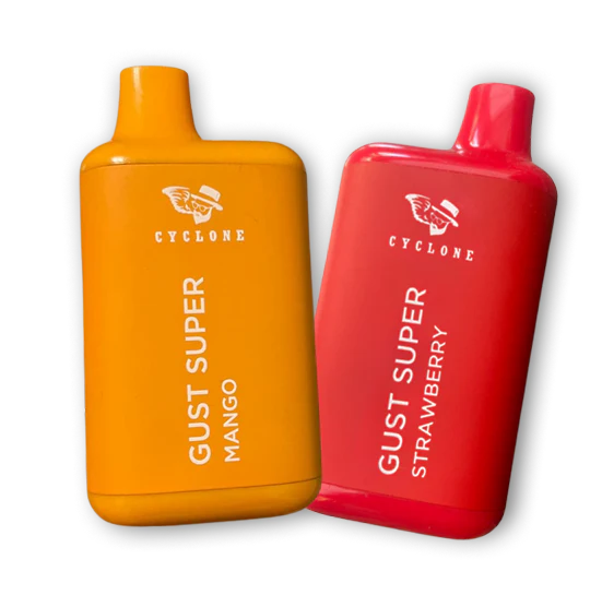 Cyclone Gust Super Mango E-Liquid, Cyclone Gust Super Strawberry E-Liquid.